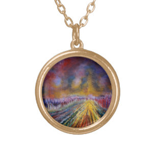 Purple Path Gold Plated Necklace