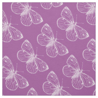 Purple Patina: Butterflies Fabric