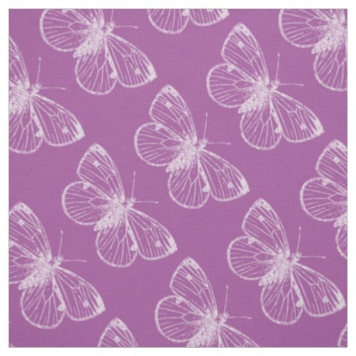 Purple Patina: Butterflies Fabric