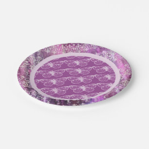 Purple Patina: Butterflies Paper Plates