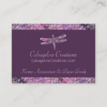 Purple Patina: Dragonfly Business Card