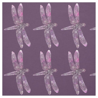 Purple Patina: Dragonfly Fabric