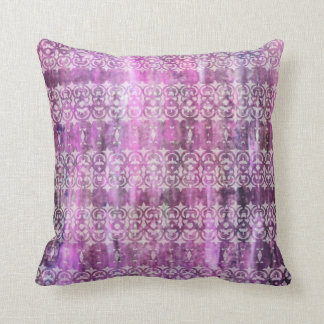 Purple Patina: Filigree Throw Pillow