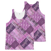 Purple Patina: Mosaic All-Over-Print Tank Top (Front and Back)