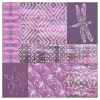 Purple Patina: Mosaic Fabric