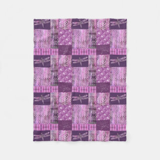 Purple Patina: Mosaic Fleece Blanket
