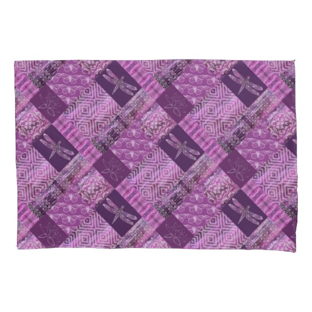 Purple Patina: Mosaic Pillow Case (Front)
