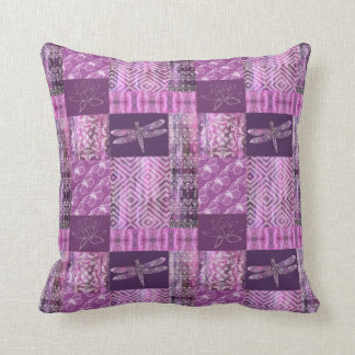 Purple Patina: Mosaic Throw Pillow