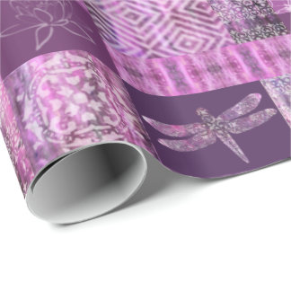 Purple Patina: Mosaic Wrapping Paper
