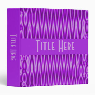 purple pattern 3 ring binder