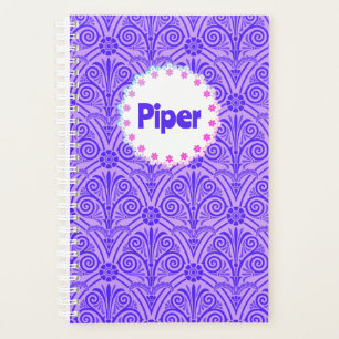 Purple Pattern Boho Name Planner