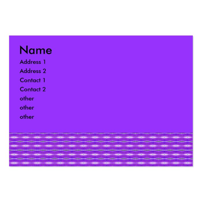 purple pattern business card