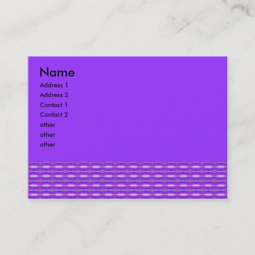 purple pattern business card