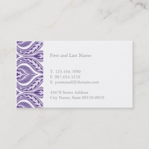 Purple Pattern Business Card