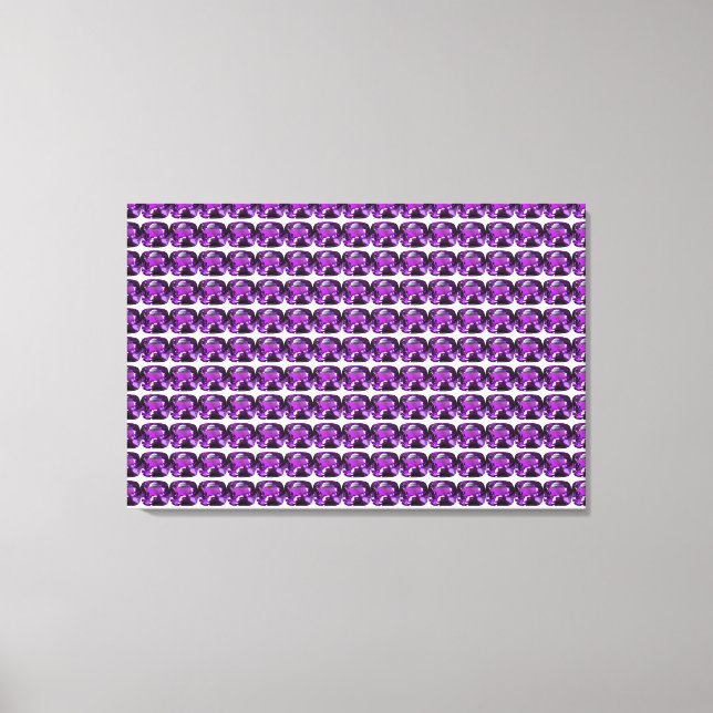 Purple Pattern Canvas Print (Front)