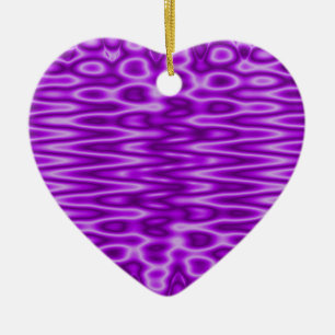 purple pattern ceramic ornament