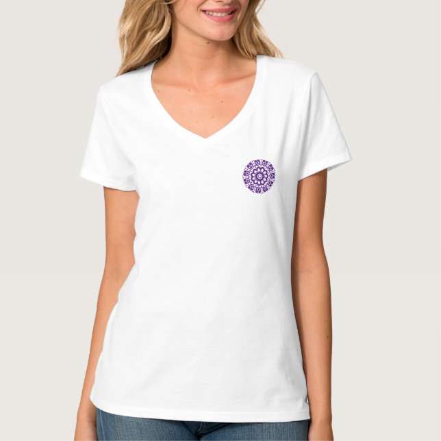 Purple Pattern for pretty Woman T-Shirt (Front)