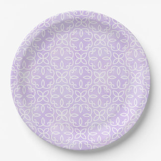 Purple Pattern Paper Plates