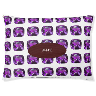 Purple Pattern Pet Bed