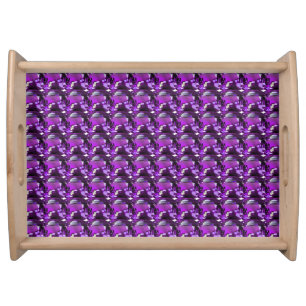 Purple Pattern Serving Tray