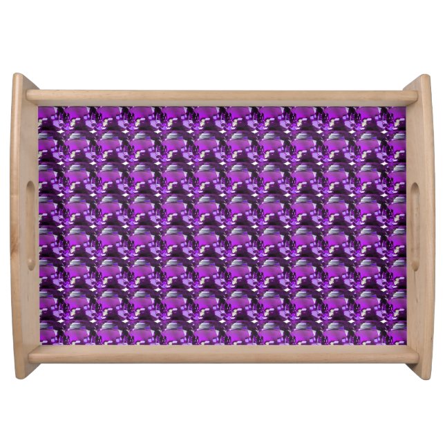 Purple Pattern Serving Tray (Front)