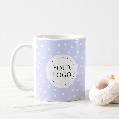 Purple Pattern Simple Pattern Business Logo Custom Coffee Mug