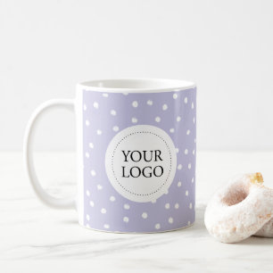 Purple Pattern Simple Pattern Business Logo Custom Coffee Mug