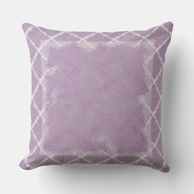 Purple Pattern Throw Pillow (Front)