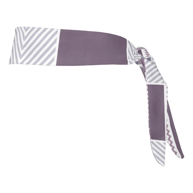 Purple Pattern Tie Headband (Rotate 90)