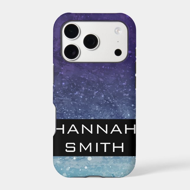 Purple patterns / vintage iphone case (Back)