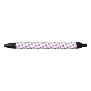 Purple Paw Print Pattern Pen