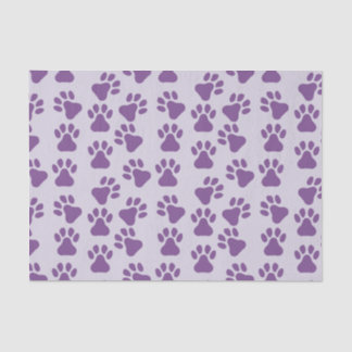 Purple Pawprints  Tissue Paper