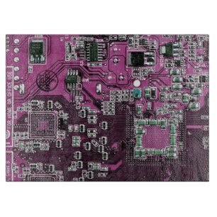 Purple PCB Circuit Board Design for IT Pros