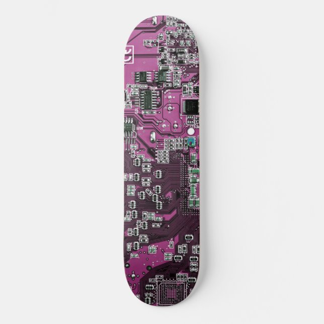Purple PCB Circuit Board Design for IT Pros (Front)