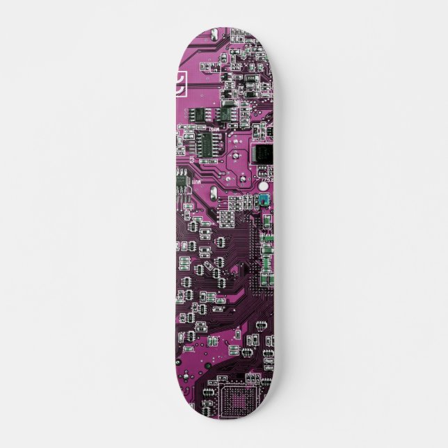 Purple PCB Circuit Board Design for IT Pros (Front)
