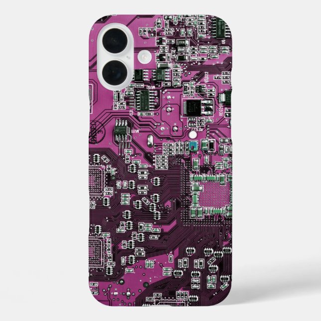 Purple PCB Circuit Board Design for IT Pros Case-Mate iPhone Case (Back)