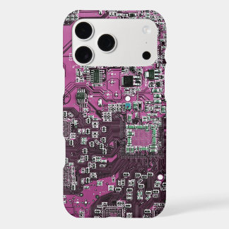 Purple PCB Circuit Board Design for IT Pros iPhone 17 Pro Max Case