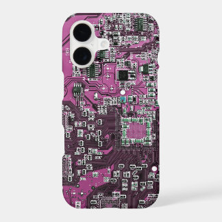 Purple PCB Circuit Board Design for IT Pros iPhone 17 Case
