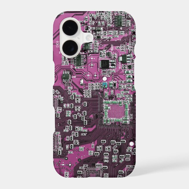 Purple PCB Circuit Board Design for IT Pros Case-Mate iPhone Case (Back)