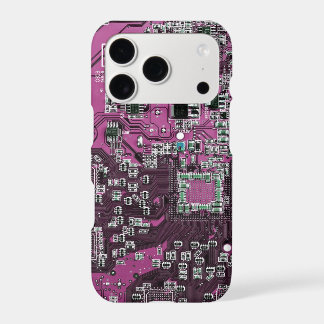 Purple PCB Circuit Board Design for IT Pros iPhone 17 Pro Case