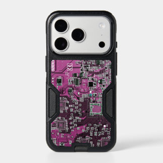 Purple PCB Circuit Board Design for IT Pros iPhone 17 Pro Case