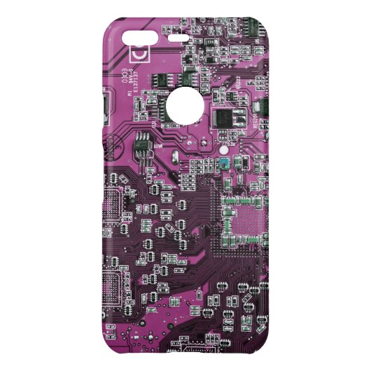 Purple PCB Circuit Board Design for IT Pros Uncommon Google Pixel Case (Back)