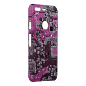 Purple PCB Circuit Board Design for IT Pros Uncommon Google Pixel Case (Back/Right)