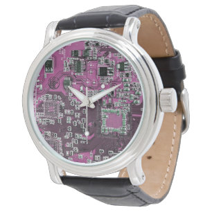 Purple PCB Circuit Board Design for IT Pros Watch