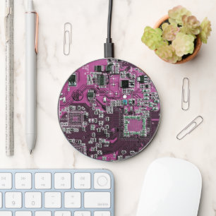 Purple PCB Circuit Board Design for IT Pros Wireless Charger