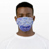 Purple Peace Guardian Angel Art Custom Face Masks (Worn)
