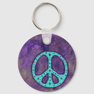 Purple Peace Keychain