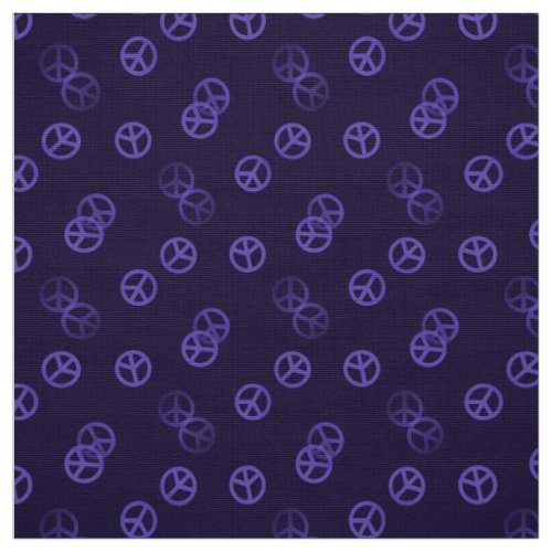 Purple Peace Sign Fabric