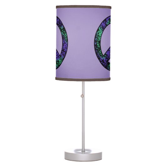 Purple Peace Sign Lamp (Front)