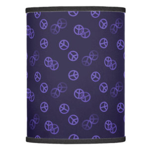 Purple Peace Sign Lamp Shade